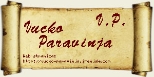 Vučko Paravinja vizit kartica